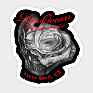 Rose Pedals of Darkness Sticker